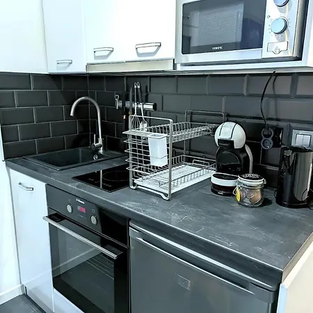 1 Min To The - Kitchen - Tramway - Air Conditioner - Wifi - Promenade Des 아파트 니스